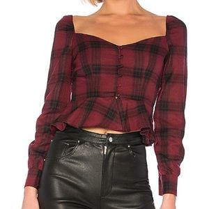 Revolve X Superdown Plaid Top